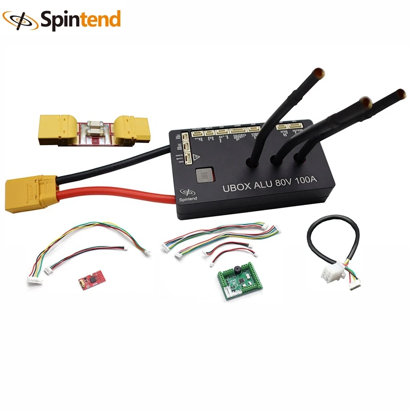 80V 100A Single Ubox Motor Controller Base In Alluminio Su Vesc Con Fusibile Bluetooth E-Wheel V2 Per Scooter Elettrico Ebike Onewheel