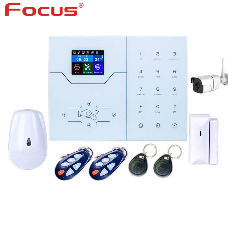Meian Focus Ha-Vgw Sistema Di Allarme Wifi Con Allarme Di Collegamento Telecamera Ip Allarme Gsm Smart Home Con Controllo App Di Sicurezza Intelligent