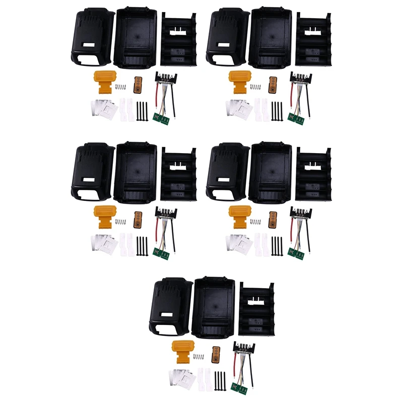 Rise-5X For Dewalt 10 Core 18V/20V Li-Ion Battery Replacement Plastic Case Kit Dcb180 Li-Ion Battery Shell (No Battery Cell)