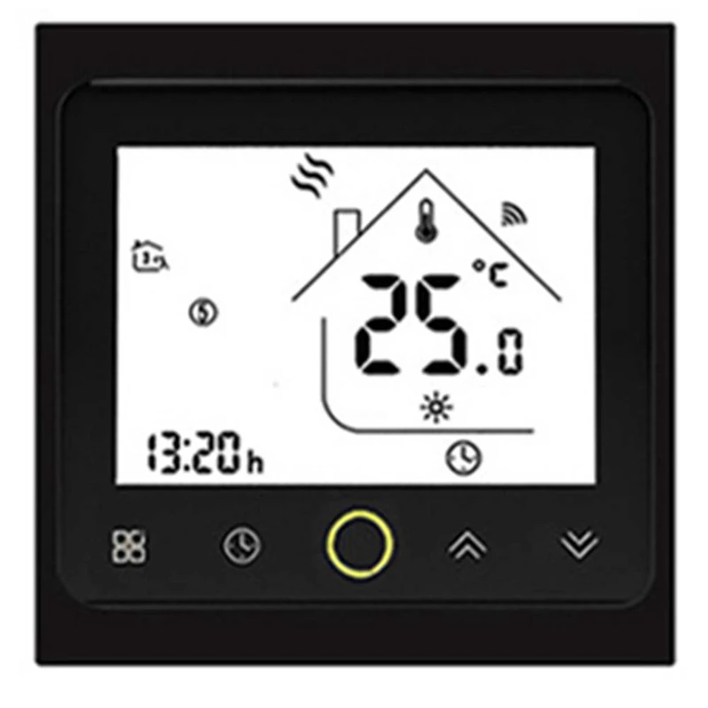 2 Tubi Wifi Smart Central Condizionatore Termostato 3 Velocità Ventilconvettore Unità Voice Tuya Regolatore Di Temperatura