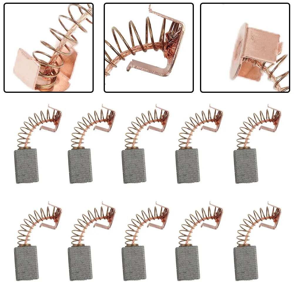 10 Pezzi 5X8X12Mm Spazzole Di Carbone Per Black Decker G720 Smerigliatrice Angolare Accessori Per Utensili Elettrici Di Ricambio
