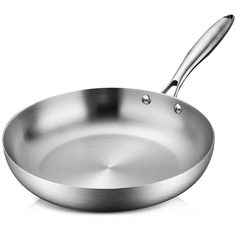 Padella Non Patinata Wok In Acciaio Inossidabile 304 Padelle In Acciaio A 3 Strati Pentole Da Cucina Padelle Antiaderenti Set Di Padelle Da Cucina Pan