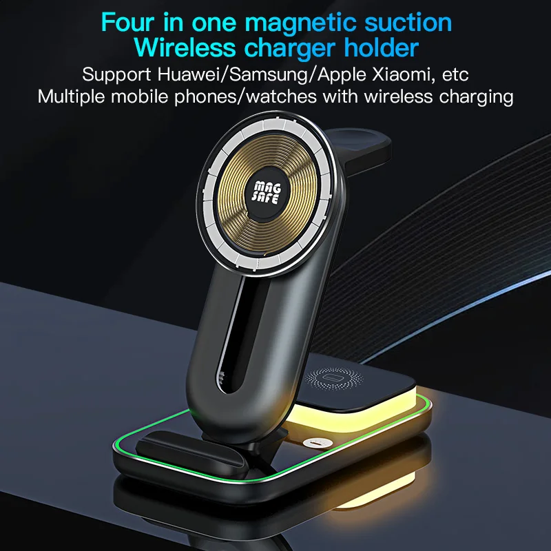 Caricabatterie Wireless 4 In 1 Per Doogee S99 Samsung Galaxy Note 10 / Note10 Plus Note10 + 5G Note 10 Pro Lg Stazione Di Ricarica Rapida