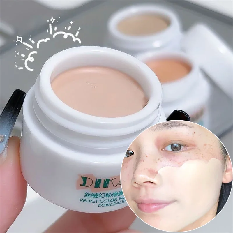 Crema Correttore Contorno Viso Impermeabile Opaca Copertura Completa Cicatrici Da Acne Occhiaie Fondotinta Sbiancante Trucco Duraturo Cosmetico