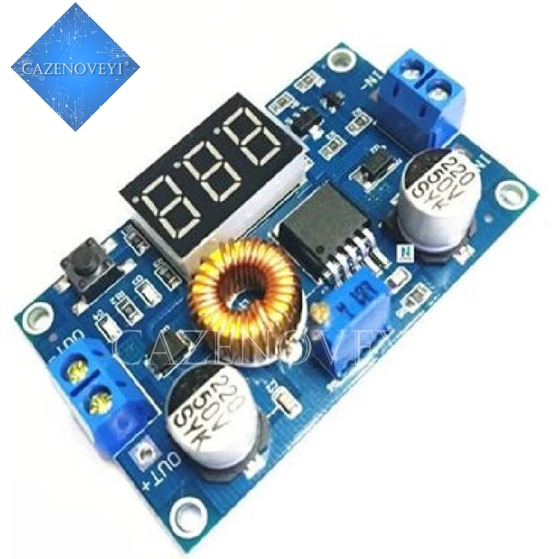 5 Pz/Lotto 5A 75W Dc-Dc Moduli Step-Down Step-Down Regolabili Con Voltmetro Nuovo