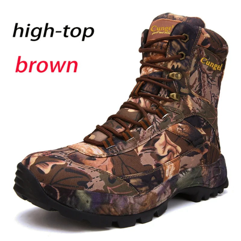 Scarpe Tattiche Da Uomo High Top Escursionismo Durevole Impermeabile Antiscivolo Arrampicata All'Aperto Scarpa Da Trekking Militare Tattico Low Boot 2