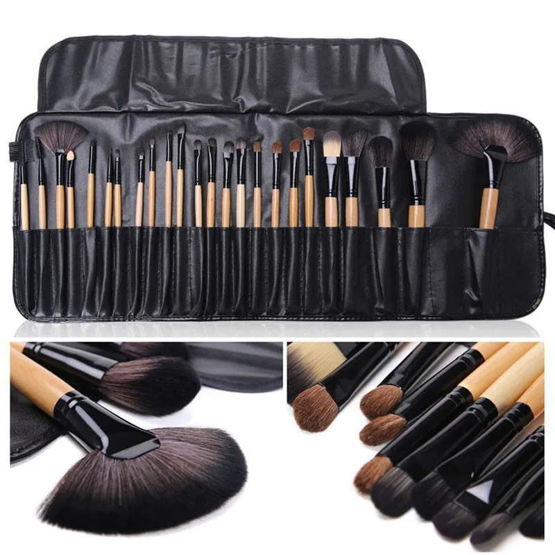 Confezione Regalo Di 24 Pezzi Set Di Pennelli Per Trucco Pennelli Per Cosmetici Professionali Sopracciglio In Polvere Fondotinta Ombre Pinceaux Strume