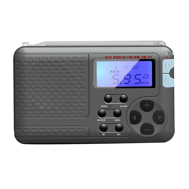 1 Pezzo Pocket Radio Am/Fm/Sw/Tv Short Wave Retro Fm Radio Emergenza Prevenzione Disastri Anziani Radio Full Band