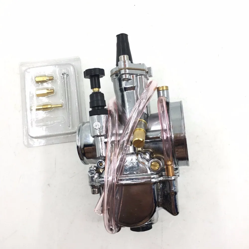 24Mm Pwk 24 Carburatore Carburatore Jog Rtl250 Cr80 Cr125 Chrome Dirt Bike Sostituire Keihin