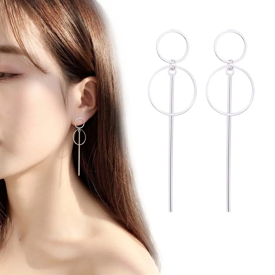 Pendientes Mujer Moda 2020 Gioielli Di Moda Orecchini Coreani Lunghi Boucle D'Oreille Femme Brincos Bts Orecchini Per Donna