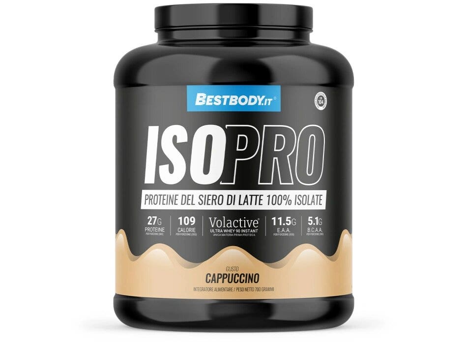 BestBody IsoPro Volactive® Proteine del Latte 100% Isolate Gusto Cappuccino