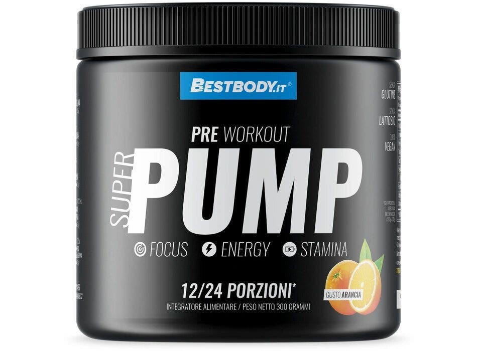 BestBody Super Pump Pre Workout Gusto Arancia 300g