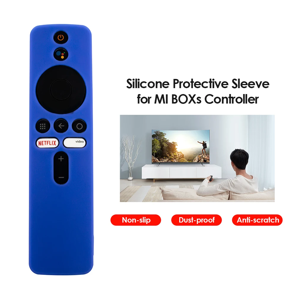 Silicone Remote Control Protective Sleeve For Xiaomi Mi Box S Mi Remote Tv Stick Cover Soft Plain Remote Control Protector