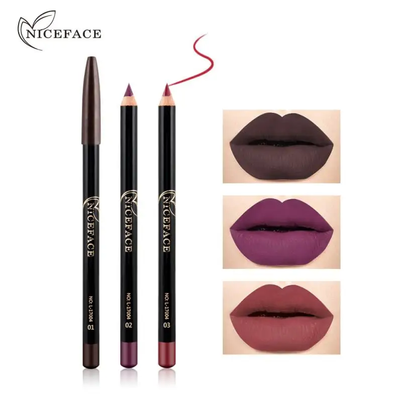 Niceface 12 Colori Matite Per Labbra Opache Matita Per Labbra Nude Matita Per Rossetto Impermeabile Matita Per Labbra Labbra Labbra A Lunga Durata Cos