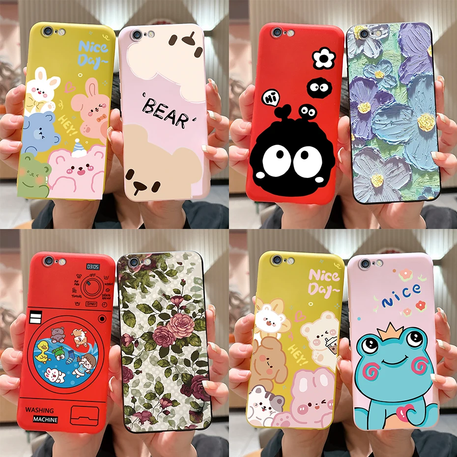 Elegante Cover Verniciata Per Iphone 6 6S Plus Custodia Iphone6 6S Plus Cover Cover Posteriore Morbida In Silicone Per Apple Iphone 6 6S Coque