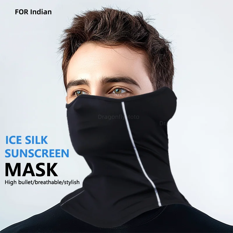 Per Indian Ftr 1200 S Ftr1200 Carbon / Rally Chief Vintage Scout Moto Riflettente Nigh Riding Half Face Mask Summer Ice