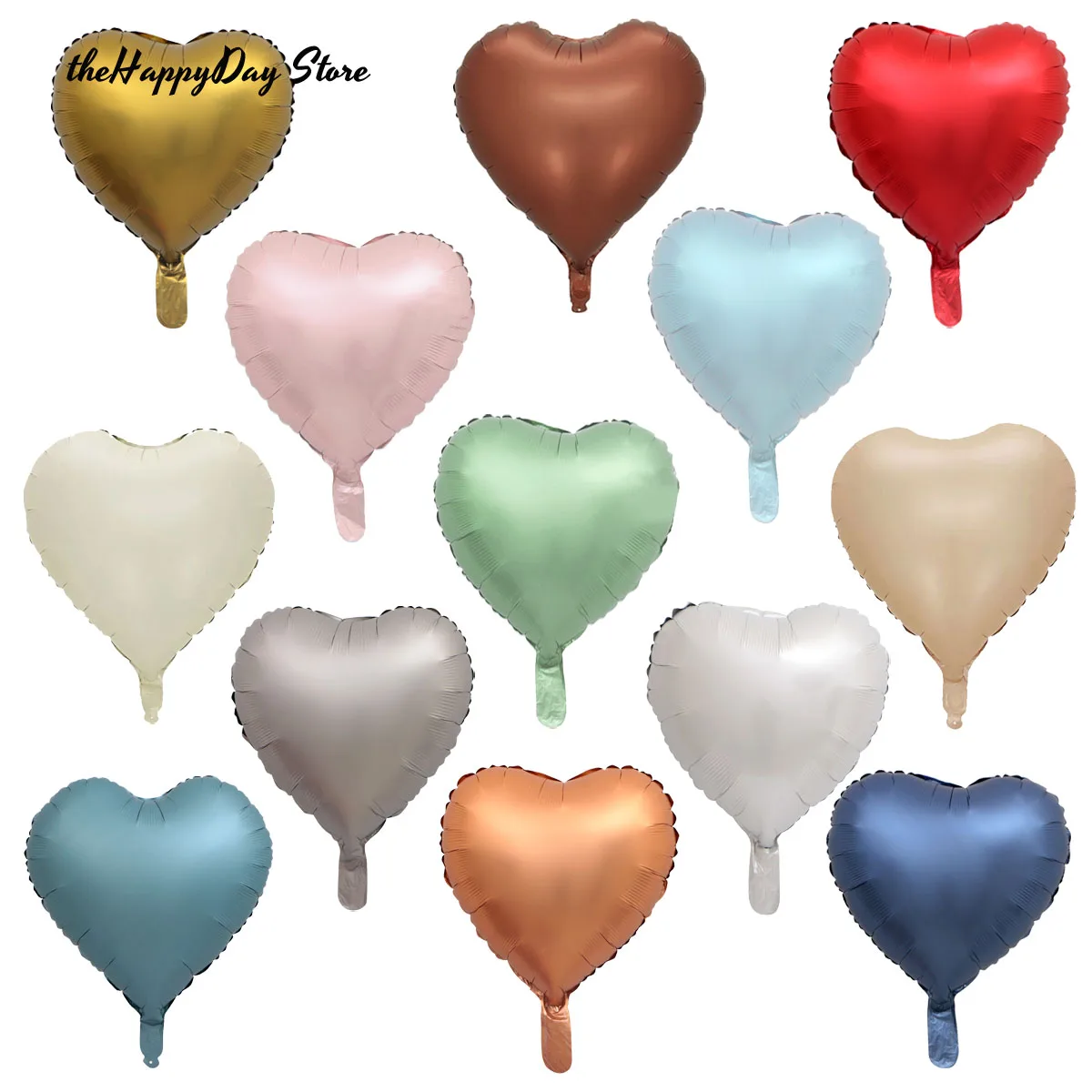 10/5/3 Pezzi Palloncini Foil Cuore Crema 18 Pollici Multi Rosa Beige Cuore Palloncini Elio Per Decorazioni Festa Di Compleanno Di Nozze Globos