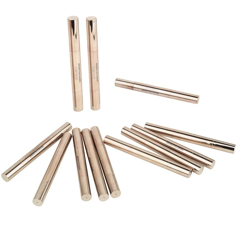 Con Punta In Spugna Ombretto Stick Portatile Bicolore Morbido Ombretto Evidenziatore Illuminante Liscio Cremoso Ombretto Matita Donna