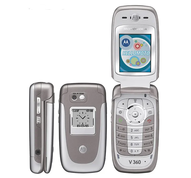 Motorola V360 Ricondizionato Originale Sbloccato 176X220 Pixel 0.3Mp Cellulare Gsm Flip Cellulare Spedizione Gratuita