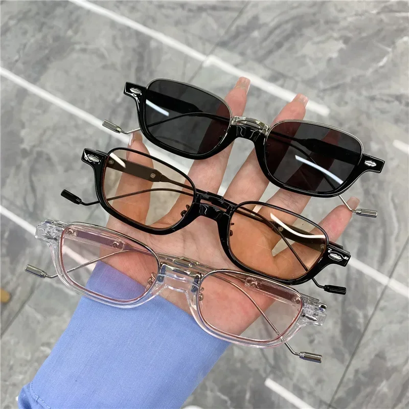 Nuovi Occhiali Da Sole Di Moda Vintage Donna Uomo Luxury Star Designer Small Half Frame Shades Occhiali Da Sole Arancioni Occhiali Uv400