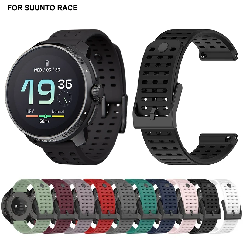 Cinturino Per Orologio In Silicone Originale Per Suunto Race/Suunto Cinturini Verticali Cinturino Sportivo In Silicone Repalcement Per Suunto Race 22M