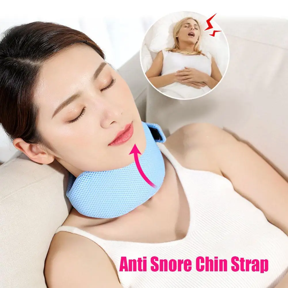 Cinturino Per Il Mento Anti Russare Di Colore Puro Regolabile Stop Russare Neck Sleep Sleep Stop Brace Solution Anti Russare Belt Jaw Apnea L2N3