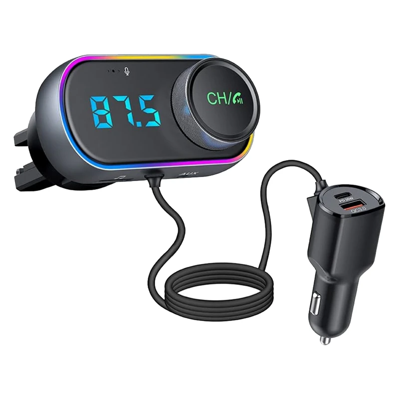 1 Pezzo Adattatore Trasmettitore Fm Bluetooth Per Auto Adattatore Bluetooth Per Auto Autoradio Bluetooth Chiamata In Vivavoce