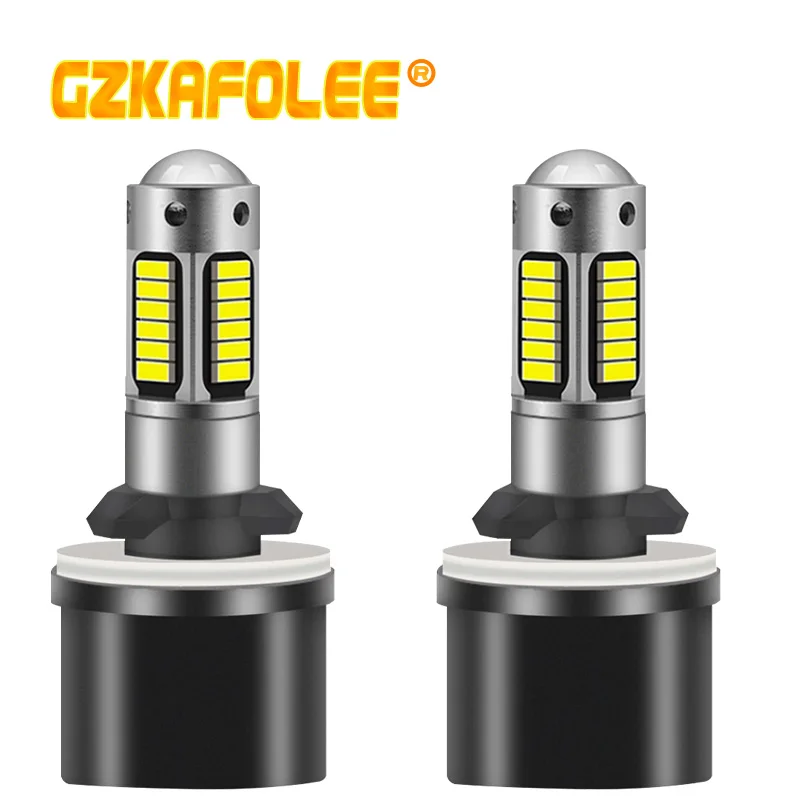 2 Pezzi Fendinebbia H27 881 Led In Fendinebbia H27/881 H27/880 Bianco H1 H3 Giallo Automobili Accessori Parti