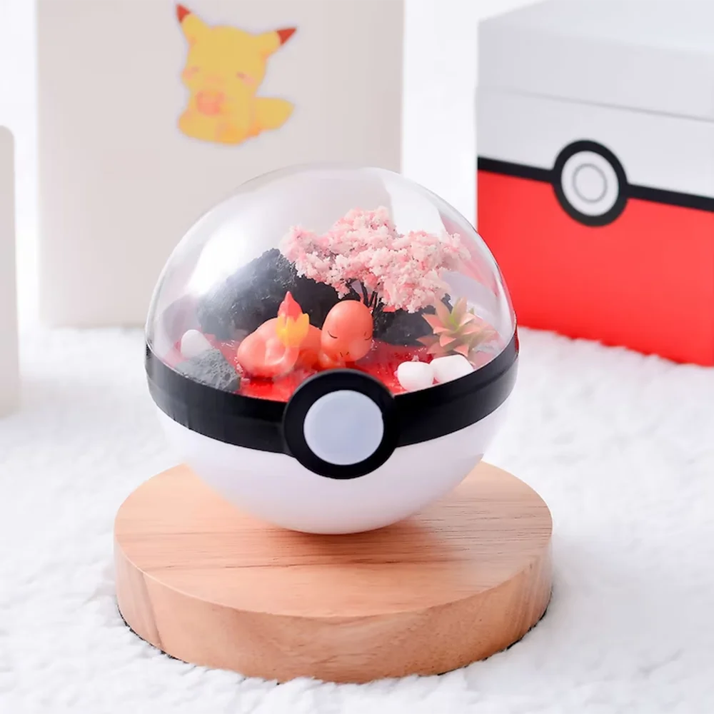 Pokemon Ball Figures Sleepy Charmander Pokeball Charmander Regali Pokeball Artigianato Fai Da Te Con Led