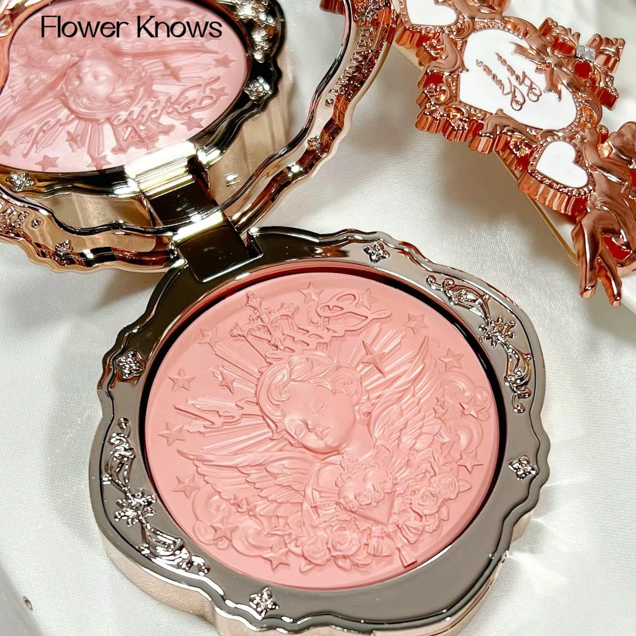 Flower Sa Little Angel Series Blush Cream Blush Goffrato 6G Lasting Natural Waterproof Blush Cosmetic