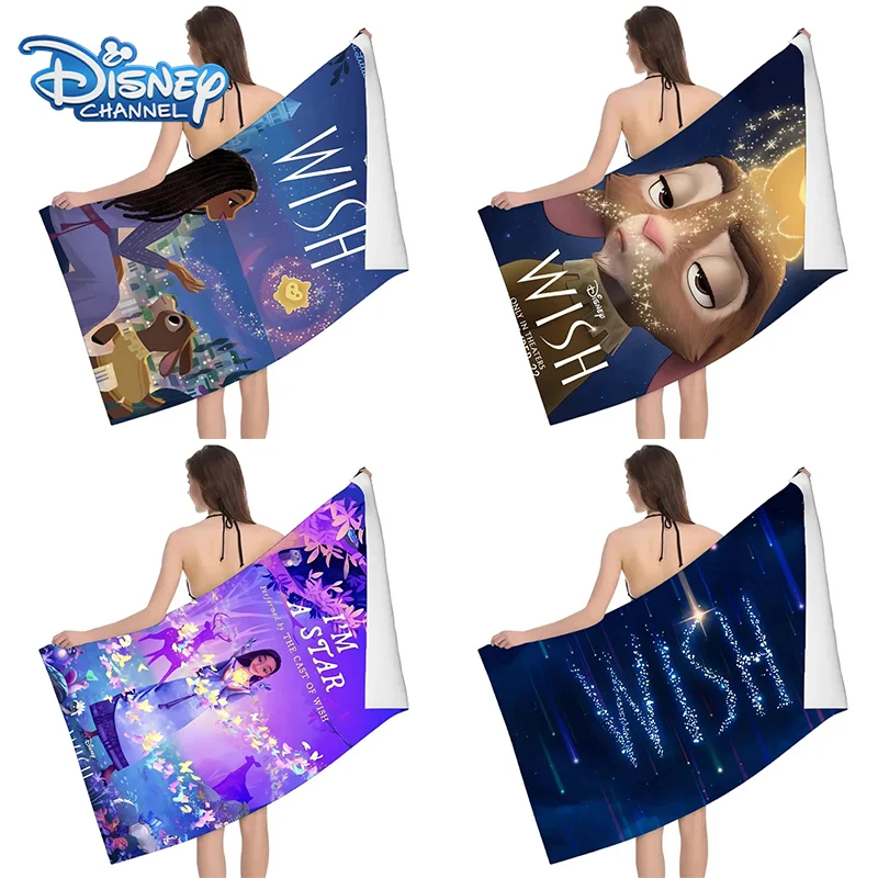 Disney Wish Telo Mare Ragazze Cartoon Kawaii Asciugamani Estivi Bagno Asciugamano Da Bagno Cosplay Asciugamani Da Bagno Anime Vestiti Da Bagno Quick D