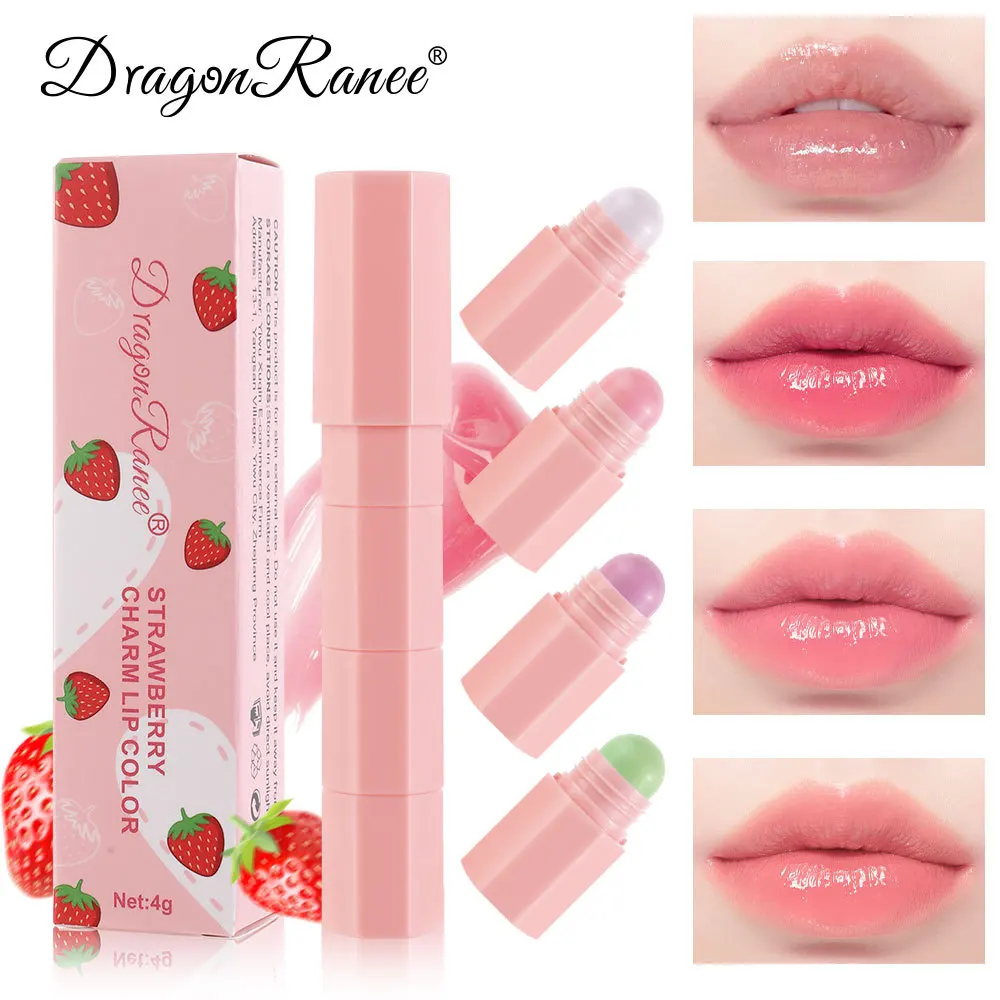 4 In 1 Rossetto Alla Fragola Donne Temperatura Che Cambia Colore Idratante Non Decolorante Rossetto Colorato Quattro Colori Labbro Solido