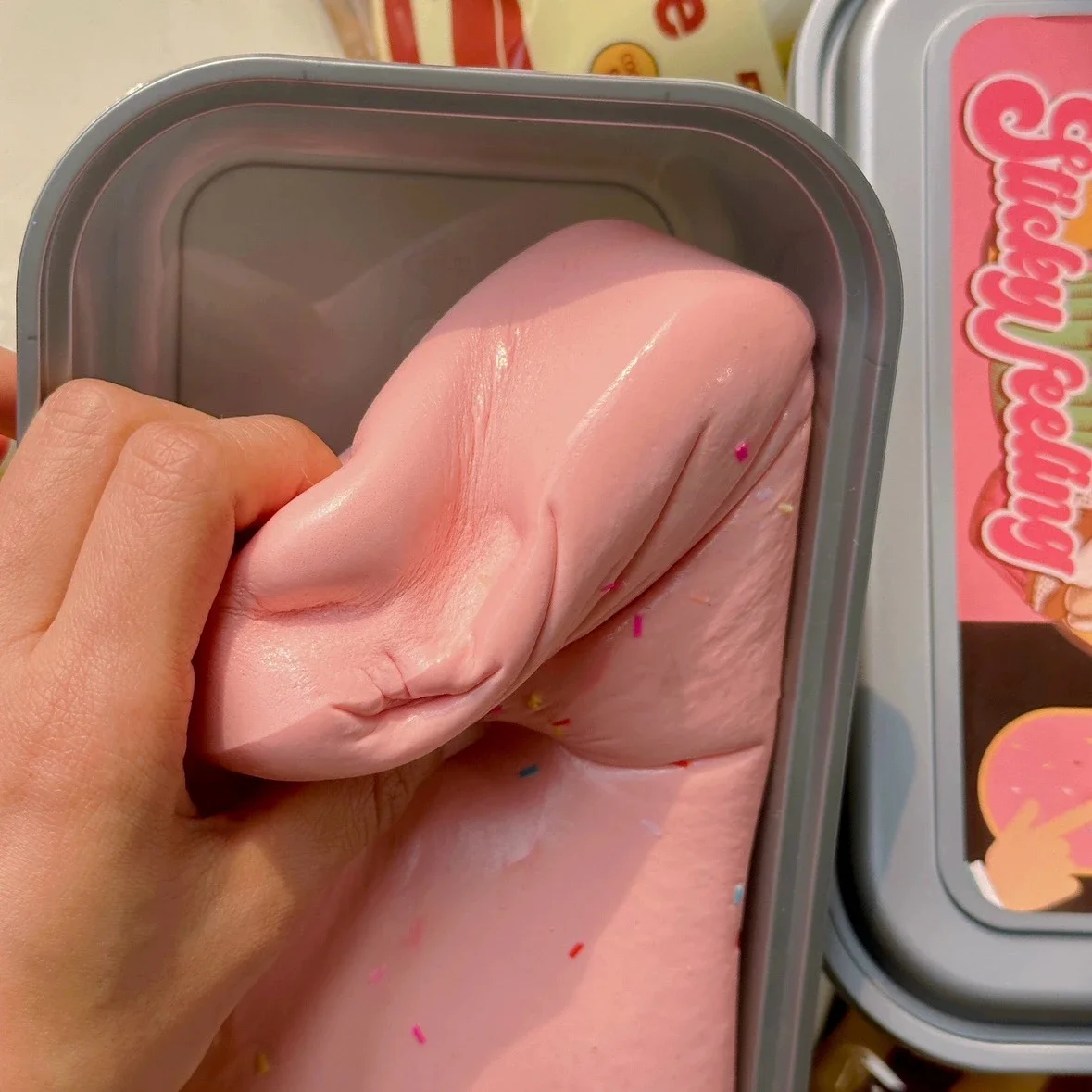 Squishy Toy Sticky Box Cake Slow Rising Squeeze Butter Ice Cream Brick Squishy Fidget Toy Antistress Hand Relax Gift