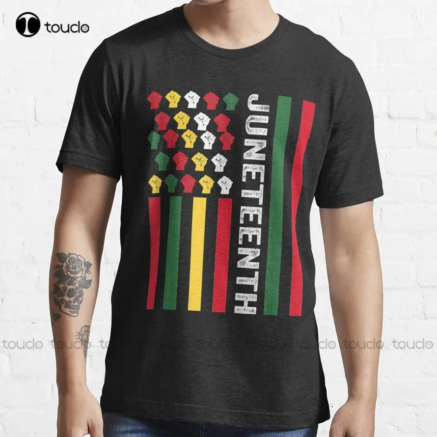 Juneteenth Black History Flag African American Dal 1865 Trending T-Shirt Insegnante Magliette Regalo Personalizzato Xs-5Xl T-Shirt Stampata