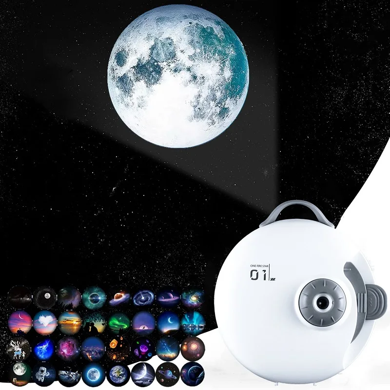 Planetarium 32 In 1 Star Projector Galaxy Night Light Projector Bluetooth Music Starry Sky Nightlights Per La Decorazione Della Camera Da Letto