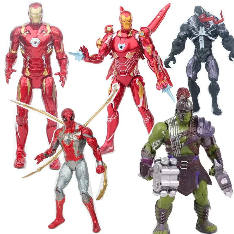 Anti Hulk Iron Man Spider Man Hulk Mark50 Lighting Joint Decorazione Mobile Bambola Modello Fatto A Mano