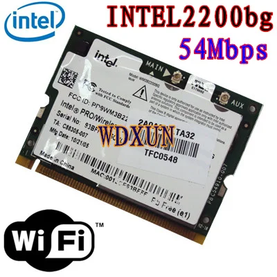 Intel 2200Bg Wifi 54Mbps Mini Pci Wlan Scheda Wifi