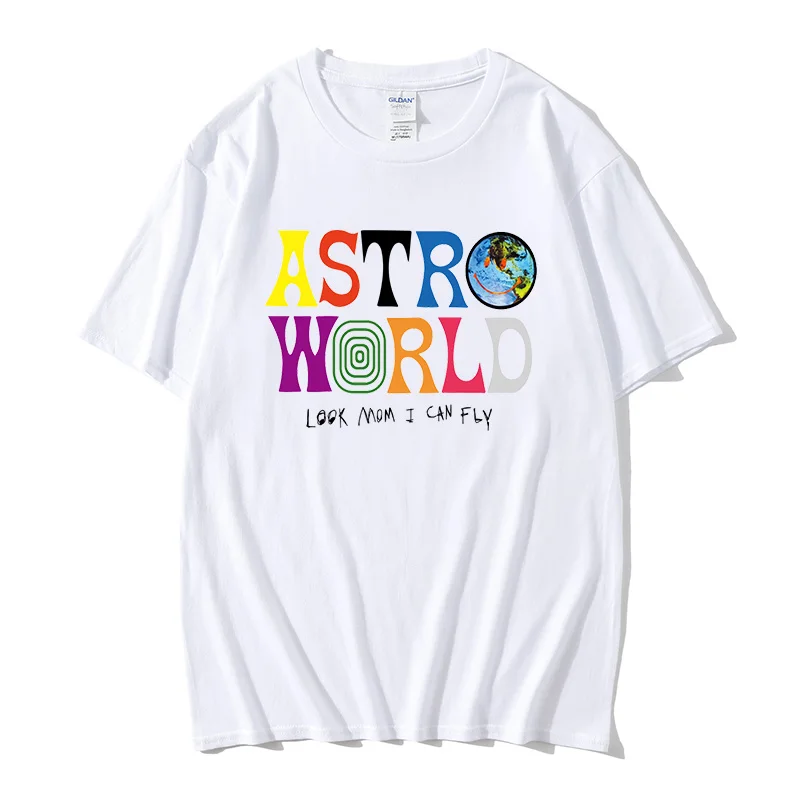 New Fashion Hip Hop T Shirt Uomo Donna Travis Scotts Astroworld Harajuku T-Shirt Wish You Are Here Letter Print Tees Tops