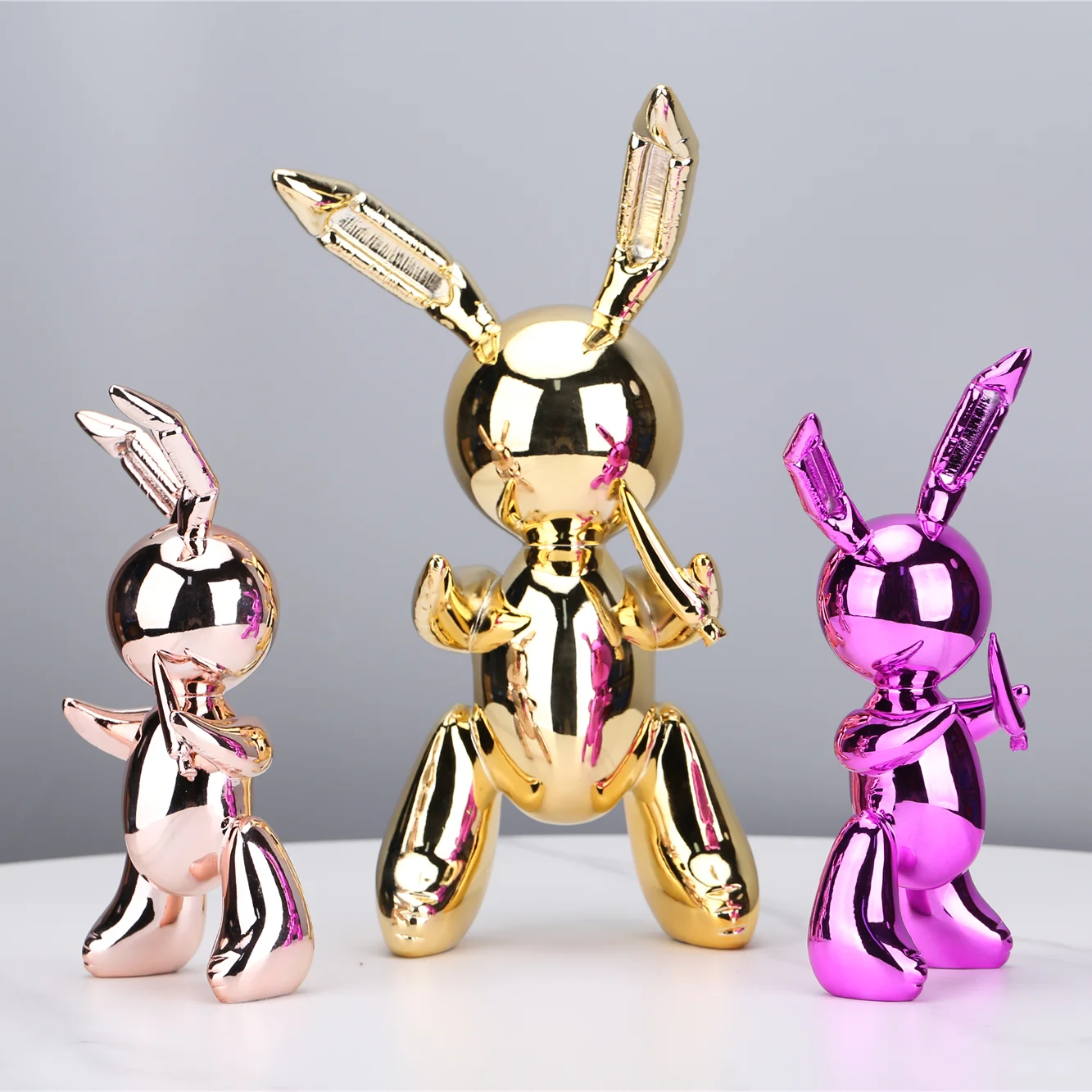 Carino Palloncino Coniglio Statua Scultura In Resina Figure Di Animali Complementi Arredo Casa Moderno Nordic Complementi Arredo Casa Zione Accessori 