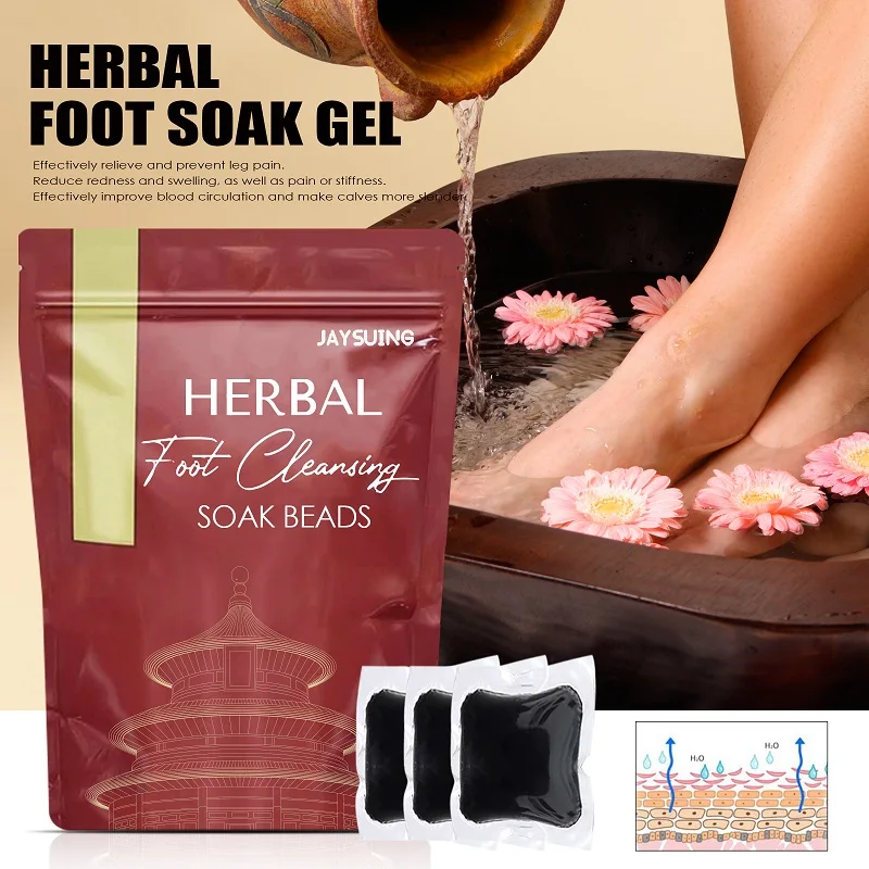 Natural Herbal Foot Soak Gel Detox Capsule Foot Cleansing Bath Soak Beads Piedi Dimagranti Riflessologia Spa Relax Massage
