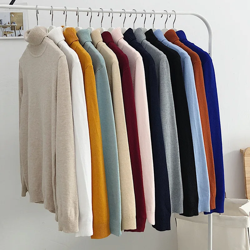 Mrmt 2024 Nuovissimo Autunno Inverno Maglietta Da Uomo Tinta Unita Maglioni Collo Alto T-Shirt Per Uomo Casual Dimagrante Top Maglioni