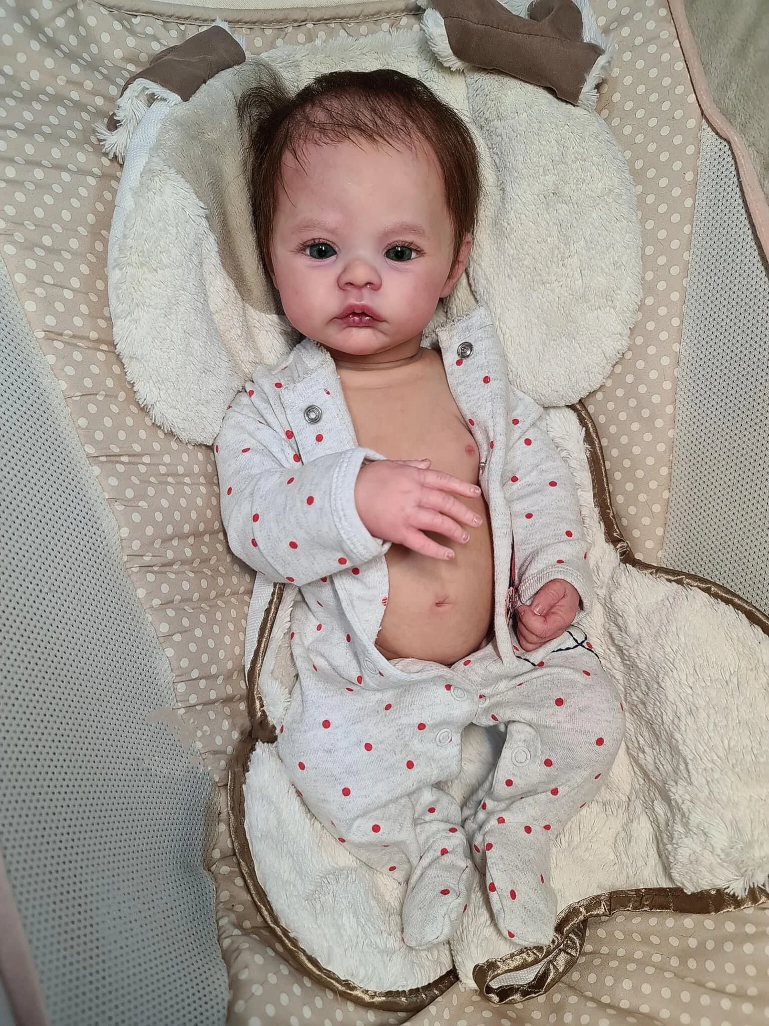 Full Body Vinyl Neonata Reborn Doll Lawn Soft Cuddly Body Realistico Soft Touch 3D Skin Con Venature Visibili Art Doll