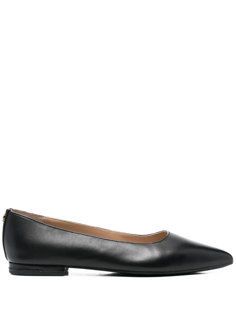 Lauren Ralph Lauren Ballerine Londyn a punta - Nero