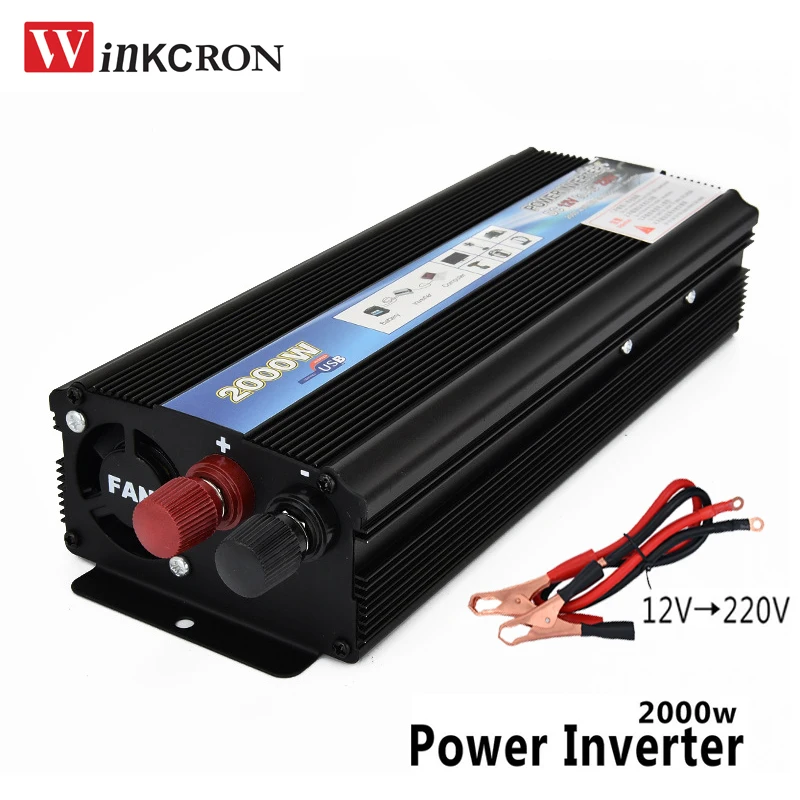 Miglior Inverter Per Auto 2000W Dc 12 V A Ac 220 V Power Inverter Caricatore Trasformatore Veicolo Power Inverter Interruttore Di Alimentazione Dc A A