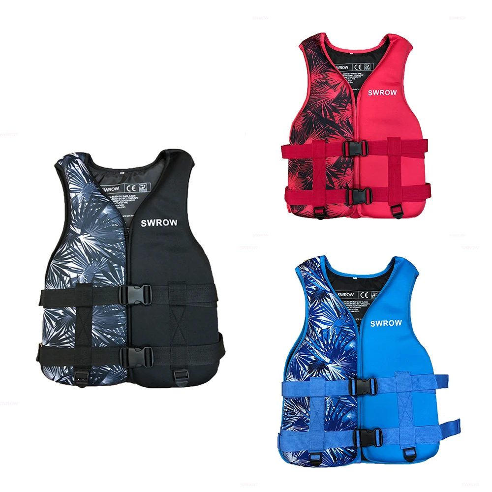 Swrow Giubbotto Di Salvataggio Sport Acquatici Giubbotto Di Galleggiamento Giubbotto Di Salvataggio Nuoto Canottaggio Gilet Di Guida Giubbotto Di Salv