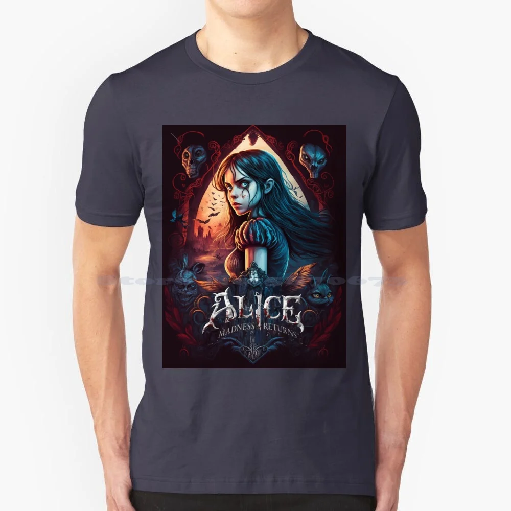 Alice Ritorno A Madness 10 T Shirt 100% Cotone Tee Solan M Solaanm Madness Returns The Return To The Land Of Madness Video