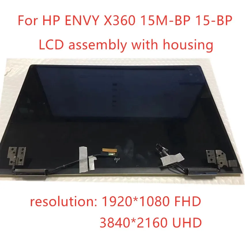 Lcd Sostituire Per Hp Envy X360 15M-Bp011Dx 15-Bp 15M-Bp 15M-Bq 15T-Bp 15-Bp106Na Schermo Lcd Touch Display Assembly Cerniera Intera-Up