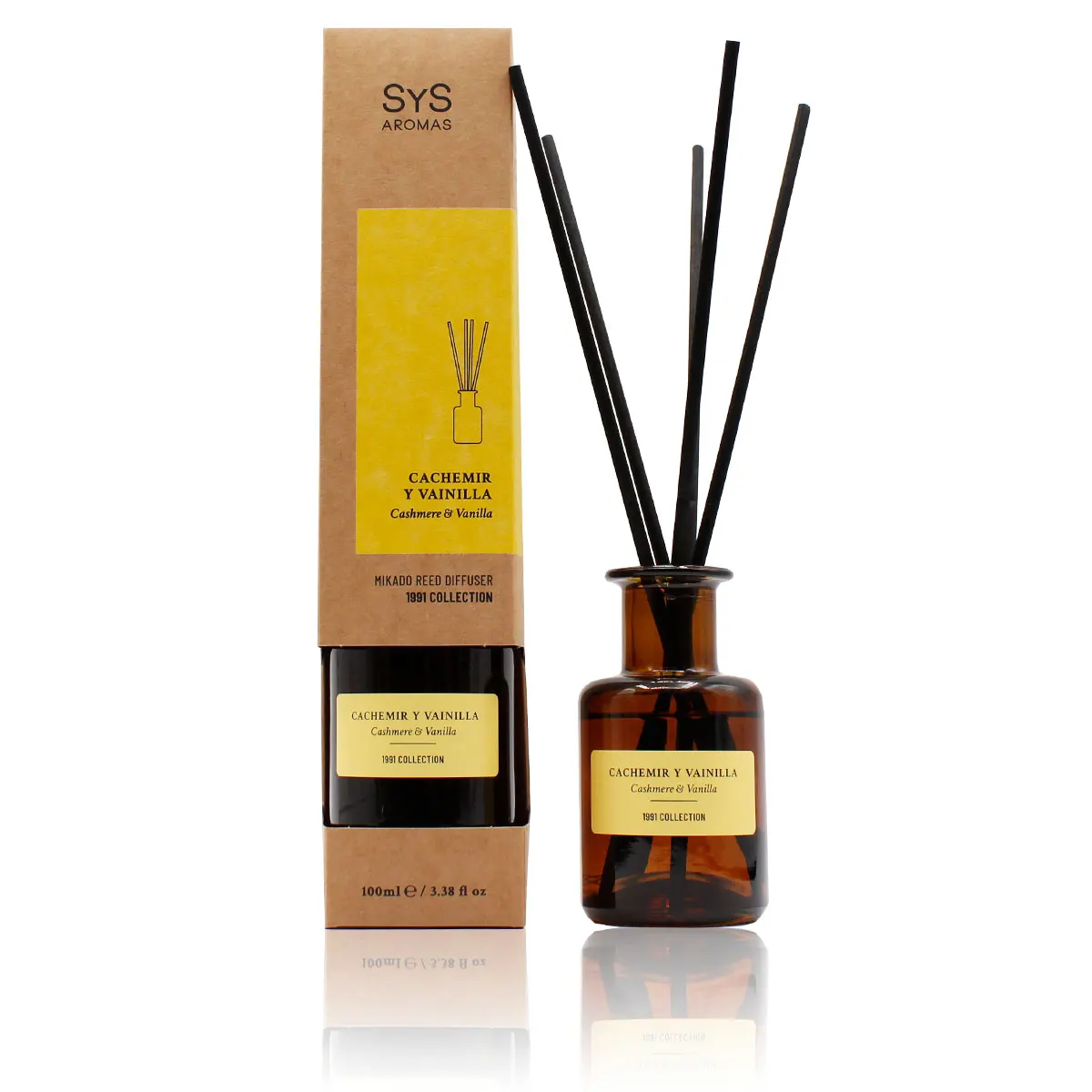 Mikado 100Ml Cashmere Vaniglia Aroma Vernice Diffusore Home Essence Decorazione Rattan Stick Diffusore