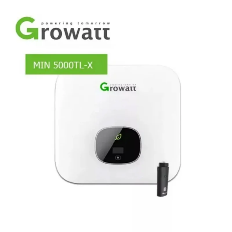 Disponibile Growatt Falowniki Muslimate 5000W Touch Key E Display Oled Dual Mppt On Grid Solar Inverter
