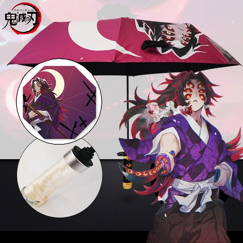 Demon Slayer Kokushibo Katana Ombrello Parasole Pieghevole Kimetsu No Yaiba Tanjirou Kokushibo Demon Slayer Katana Sword Ombrelli